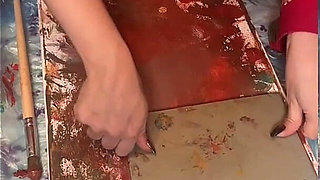 In Big Eyeglasses Asmr Acrylic Art Bloom in the Mist Part 2