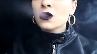 Goddess Marlena - Black Lips Smoking
