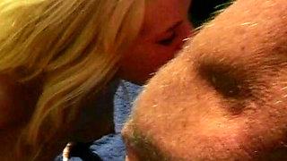 Classic Blonde MILF Rides Big Dick in the Backyard