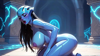 Mass Effect women in passionate sensual erotic scenes all across the galaxy