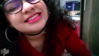 Birthday Threesome: My Wife and Her Curvy Friend Suck and Ride My Cock Until I Cum on Their Big Natural Tits