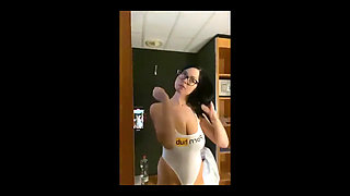 Before Making Nice Video in Bathroom I Try New Body Outfit