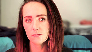 Petite Brunette Close up Smoking Tease