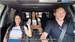 Colombian Big Ass Beauties Get Lesbian In The Car Juan Bustos Road