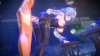 Genshin Impact - Ganyu Intimate Night Time Sex with Aether - 3D Hentai Animation