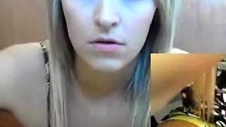 Blonde Teen Solo Masturbating On Webcam