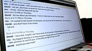 Russian Blonde Teen Takes Two Big Dicks - Hardcore DP Gangbang Creampie