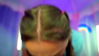 Amateur gloryhole blowjob and cumshot