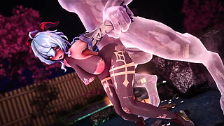 Genshin Impact -hot Spring Monster Fuck Horny Ganyu - 3D Hentai Animations