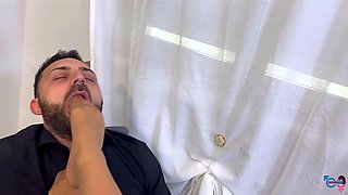 Slutty Italian Secretary Saves Her Job By Fucking Her Boss Every Day Ita