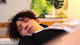 Asian girl blowjob fingered and titty fucked