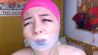 SUPER TIGHT wrap around tape gag
