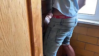 Busty amateur glory hole babe gagging