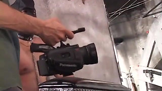 Behind the scenes footage of porn stars in action