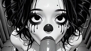 Hentai anime - Big ass girl likes to suck cock