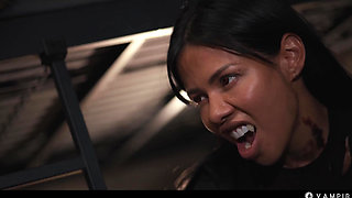 Ebony Monstergirl Vampirism - Canela Skin & Barbie Rous Lesbian Vampire Sex