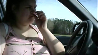 Huge Tits Wife Eats Burger and Fries and Drinks - Titty Gains