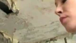 Lesbian domination outdoor