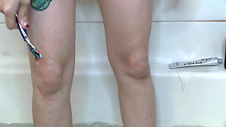 Extreme Close up Shaving