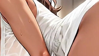 Sexy Widow Fucked on the Balcony by the Gardener - Uncensored Hentai - Ai