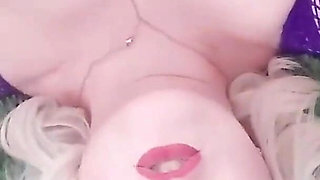 FEMDOM JOI female domination jerk off video sexy blonde instructor Arya Grander - with countdown