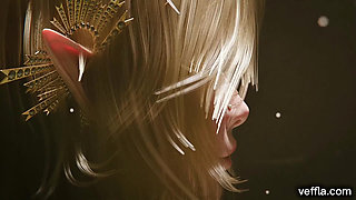 the elf's hot pussy fucked cave