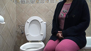 Perverted Stepmom Watching Her Stepson Piss in Front of Her