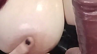 Hotwife Playing with a Big Cock Dildo