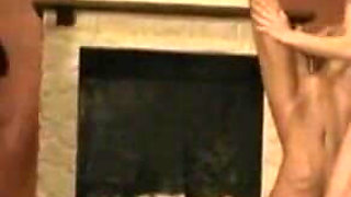 Humiliating foot stretching in hanging out