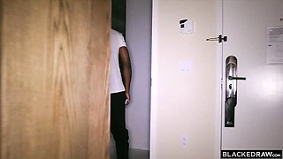 Charming Amber Moore and Anton Harden at blowjob clip