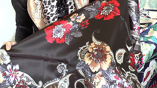 Satin Scarf Day! Cum All Over My Satin Scarf, Lady Victoria Valente