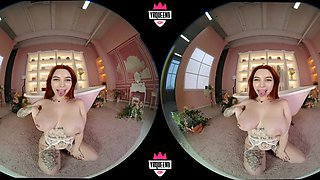 Big tits redhead MILF porn video