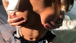 Naughty Brazilian College Student Plays with Her Sex Toy