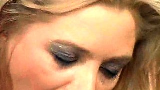 Blonde amateur MILF pov toys fingering shaved cunt