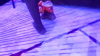 Slim Ebony African Goddess Short Dress Dance Foot Fetish