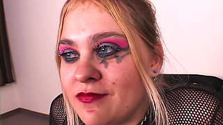 Horny Blonde Goth Nikky Knight