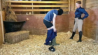 Sadistic Stables Sack Smashing Extreme Ballbusting and Cropping Punishment
