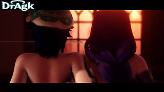 Raiden & Venti Bisexual Threesome - Aether 3D Genshin Anal Fuck Fingering
