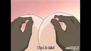 Uncensored Hentai: Stepsister Squirts from Big Tits in First Orgasm - Subtitled Anime