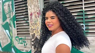 Big Tits Latina Squirter Has Multiple Squirting Orgasms on Big White Dick in Sexy Lingerie