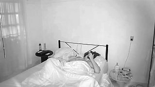 Chubby Pregnant Girlfriend Masturbates While I Spy on Her on Camera