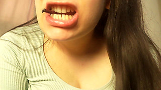 My Pregnant Stepsister Is Mad at Her Tiny Stepsister, so She Humiliates Her, Beats Her, and Then Chews Her Like a Candy.