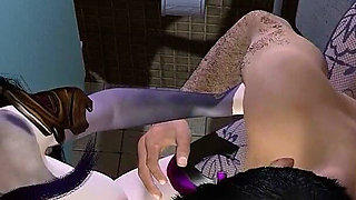 Fucking Shogun Raiden in Public Bathroom - Genshin Impact