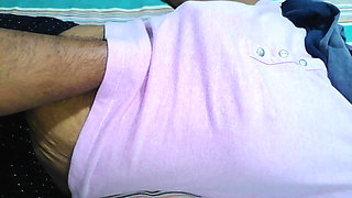 Asian with Bushy Hairy Tits Full Body Strip Before Intense Sex