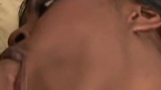 A Sexy Black Slut Gets Her Fat Pussy Licked and Fucked by a White Cock.