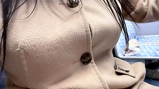 Pussy toying busty high heeled stunner solo pov masturbation