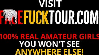 Innocent latina hardcore face fucked cum swallows in tears