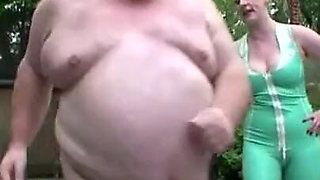 Humiliating dominating guillotine play