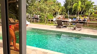 Latex Redhead Teen Mistress Makes You Jerk Off