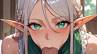 Anime Ai Elf Girl Blowjob